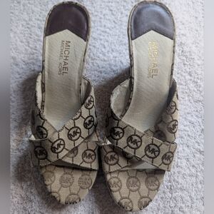 Michael Kors Women's Brown Slide Sandals